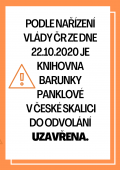 Uzavření Knihovny Barunky Panklové od 22.10.2020